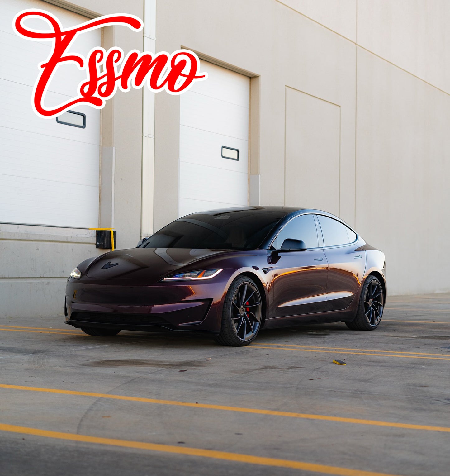 PET Super Gloss Metallic Rose Black Vinyl Wrap