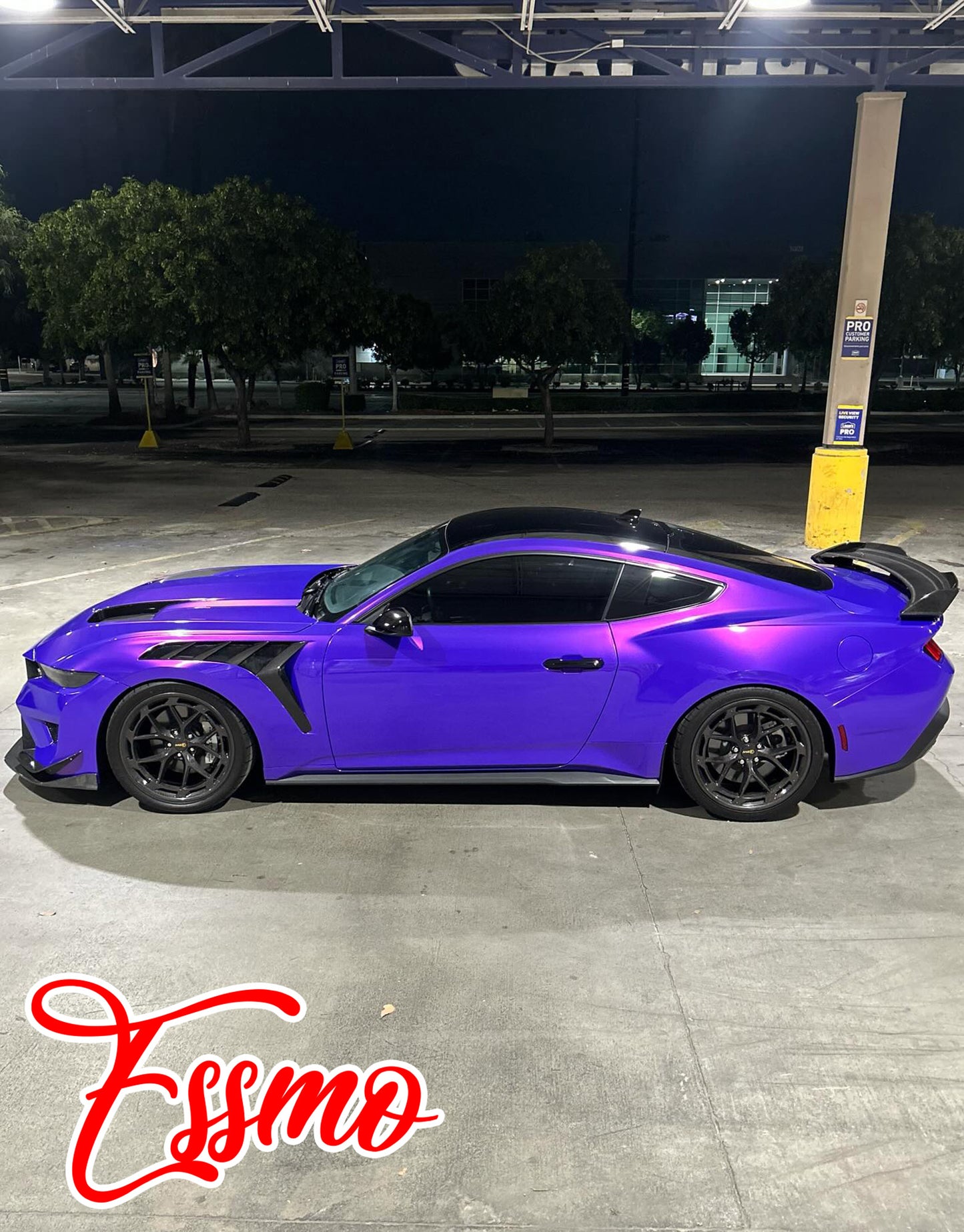 PET Super Gloss Metallic Mauvine Blue Vinyl Wrap