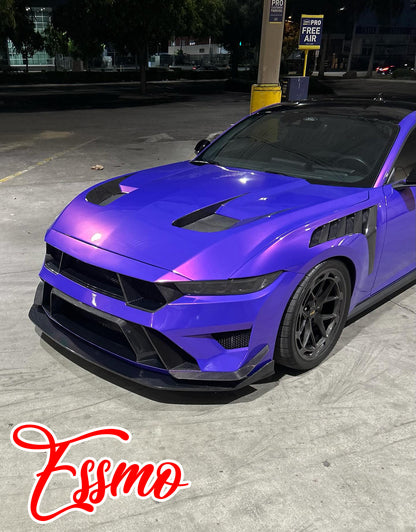 PET Super Gloss Metallic Mauvine Blue Vinyl Wrap