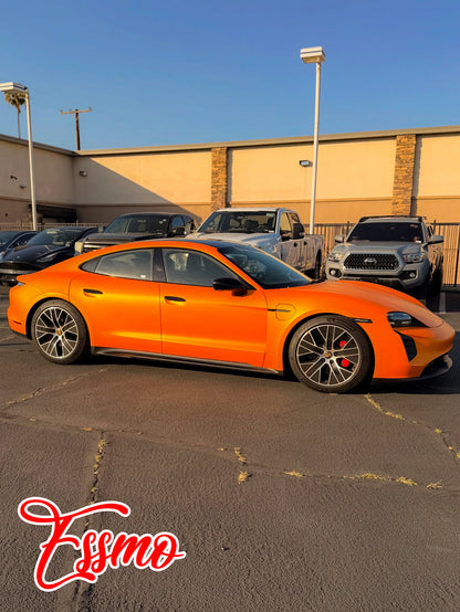 Matte Metallic Shiny Orange Dry Apply PPF TPU Paint Protection Film