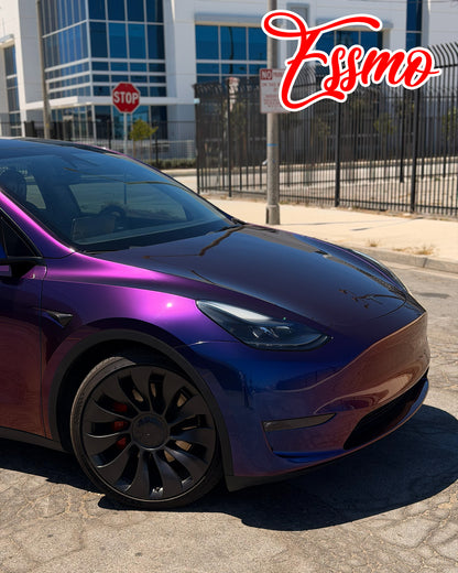 PET Galaxy Dust Gloss Roaring Purple Color Shift Vinyl Wrap