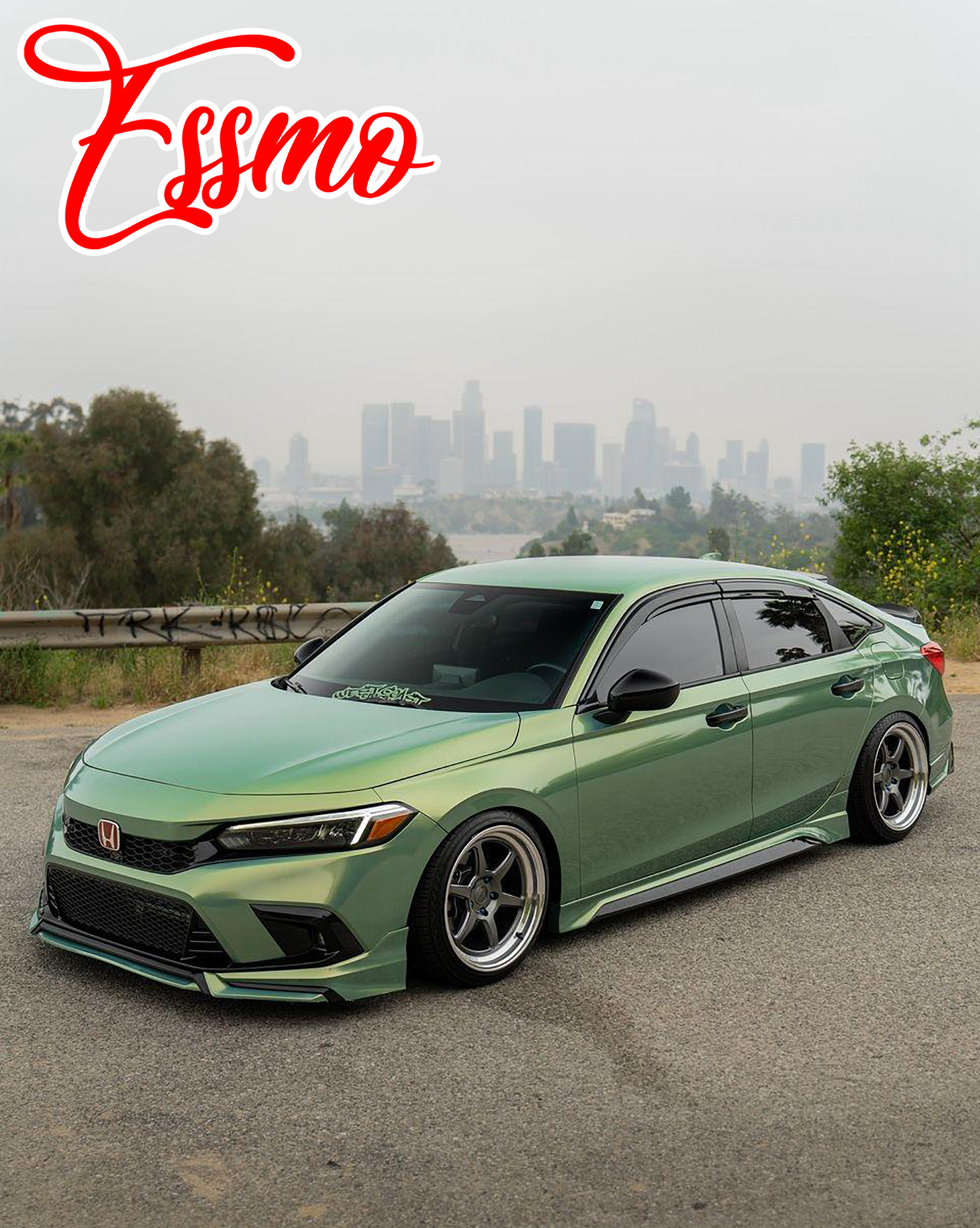 PET Super Gloss Metallic Urban Bamboo Vinyl Wrap