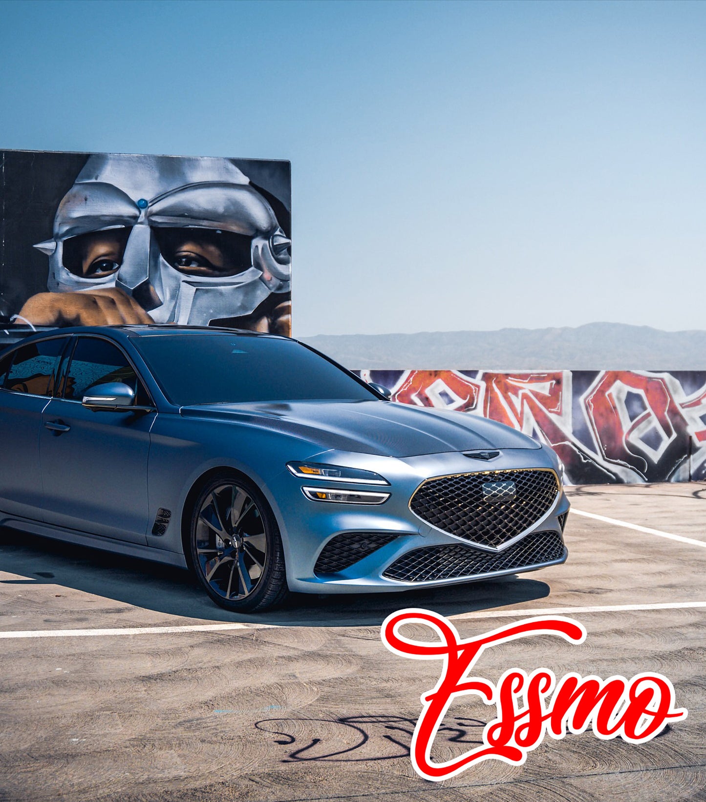 PET Matte Metallic Ghost Gray Blue Vinyl Wrap