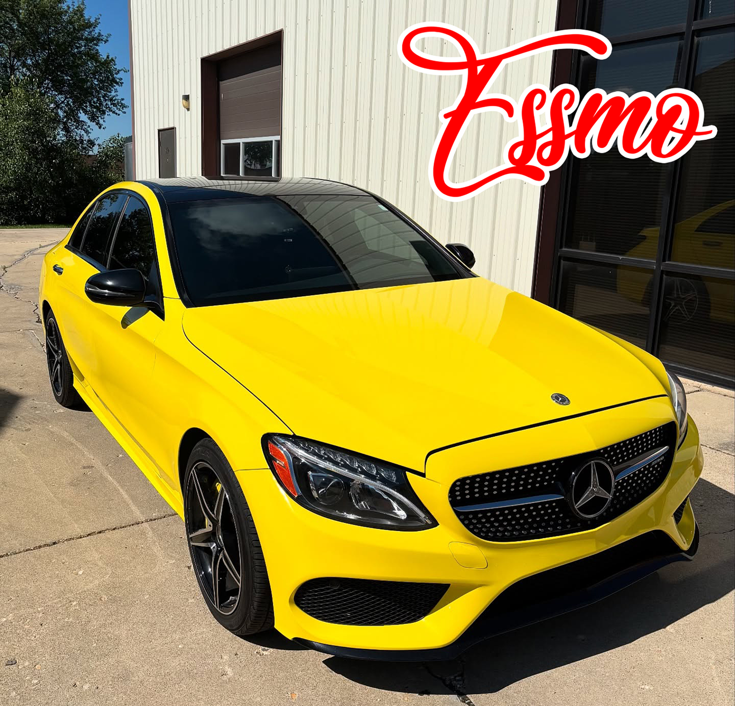 PET Super Gloss Lemon Yellow Vinyl Wrap