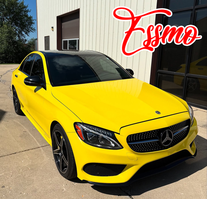 PET Super Gloss Lemon Yellow Vinyl Wrap
