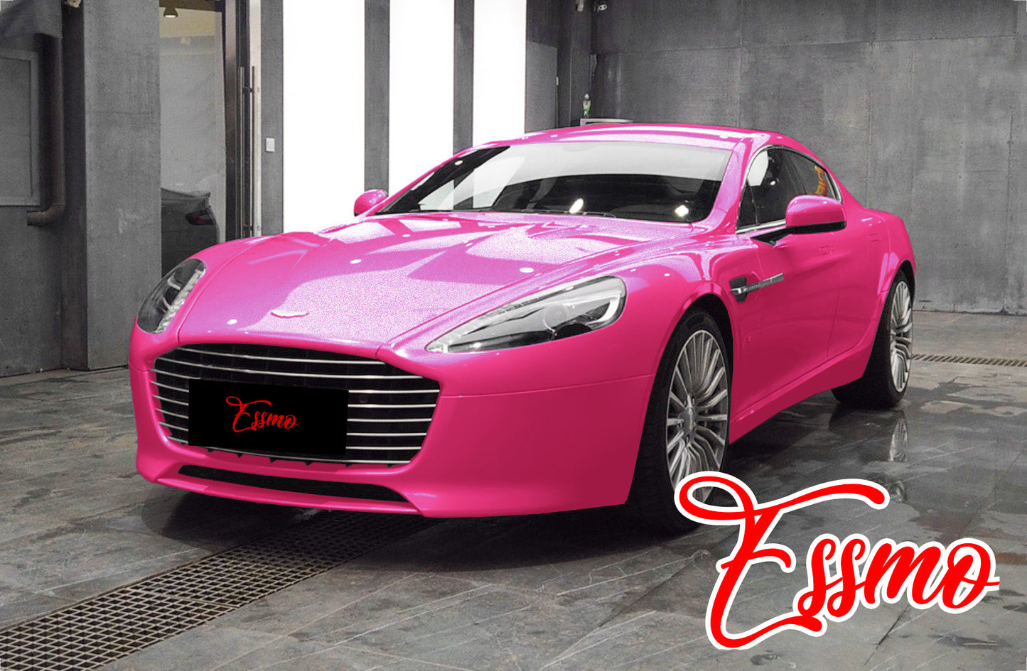 Super Gloss Metallic Rose Red Vinyl Wrap