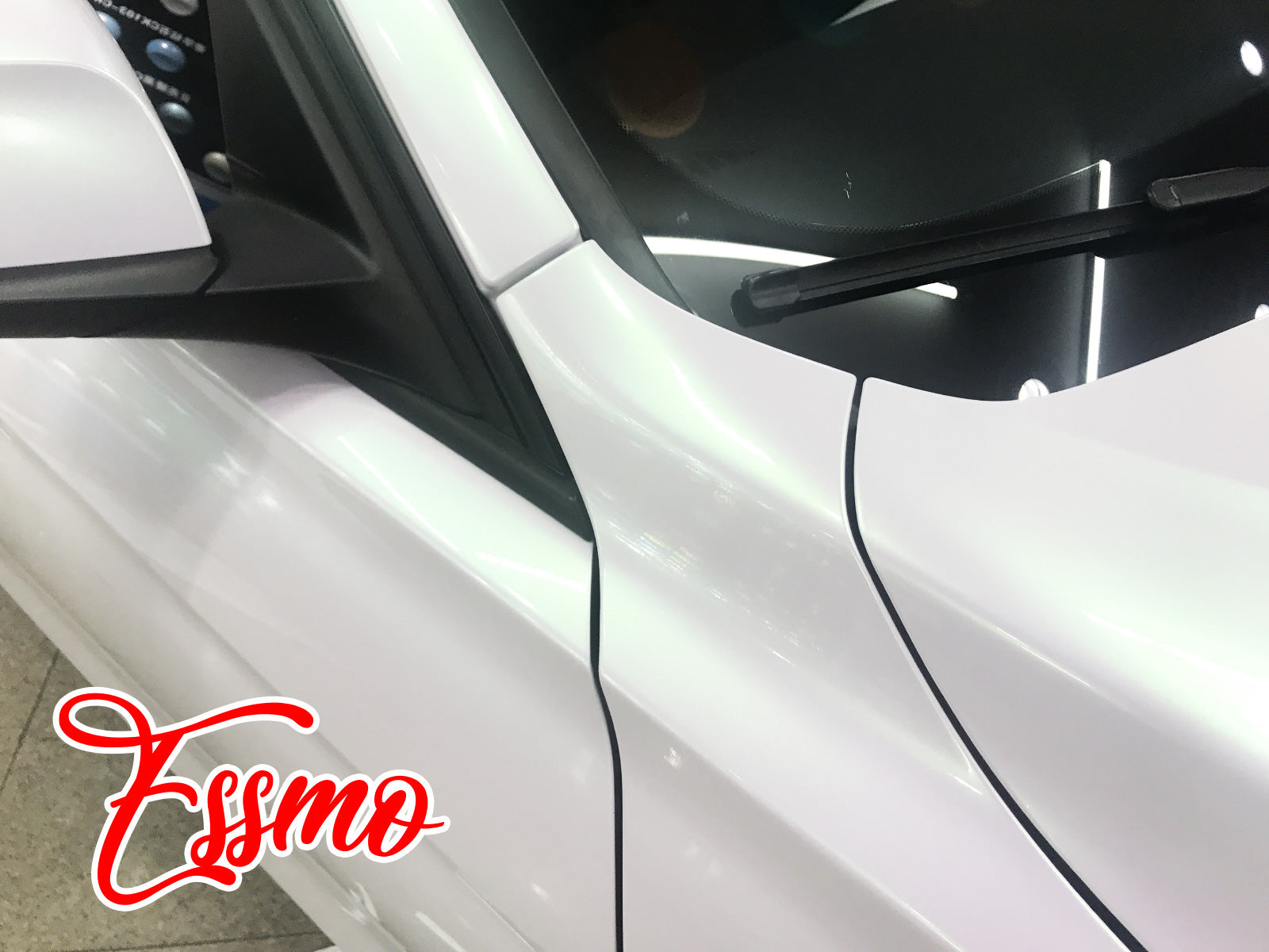 Galaxy Dust Gloss Aurora White Vinyl Wrap – Essmovinyl