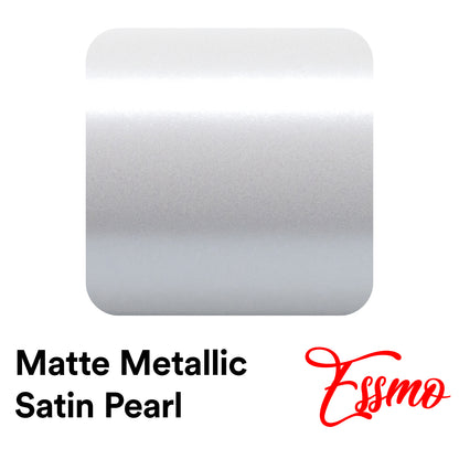 Premium Matte Metallic Satin Pearl White Vinyl Wrap Full Entire