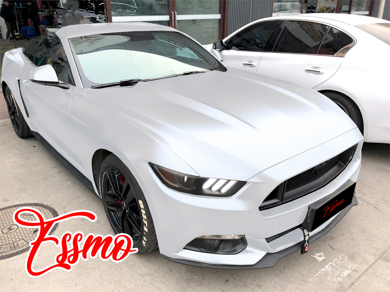 Satin Pearl White Vinyl Wrap: Make Others Envy Your Car