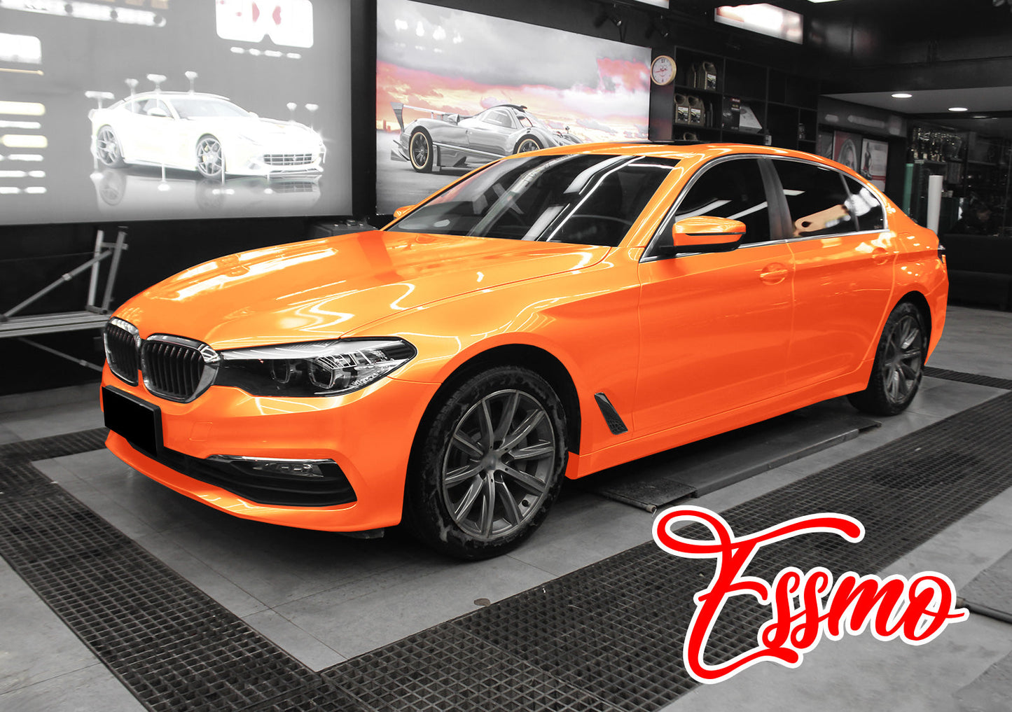 Coral Gloss Gold Orange Vinyl Wrap