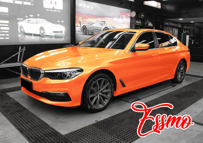 Coral Gloss Gold Orange Vinyl Wrap