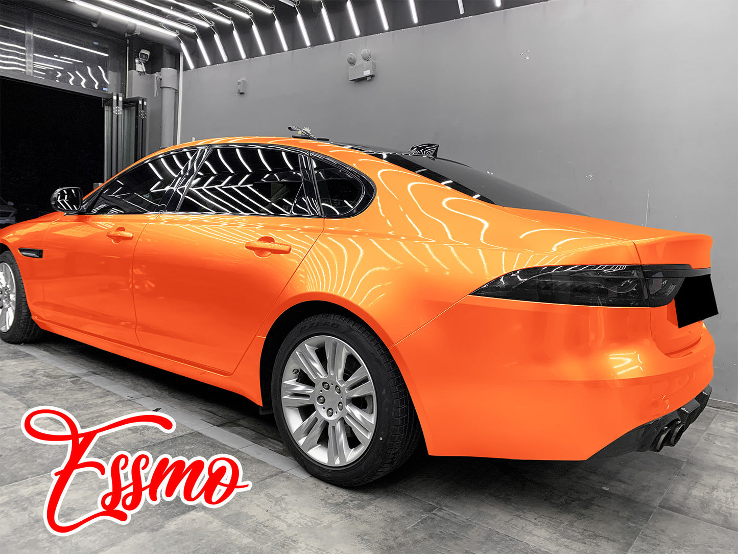 Coral Gloss Gold Orange Vinyl Wrap