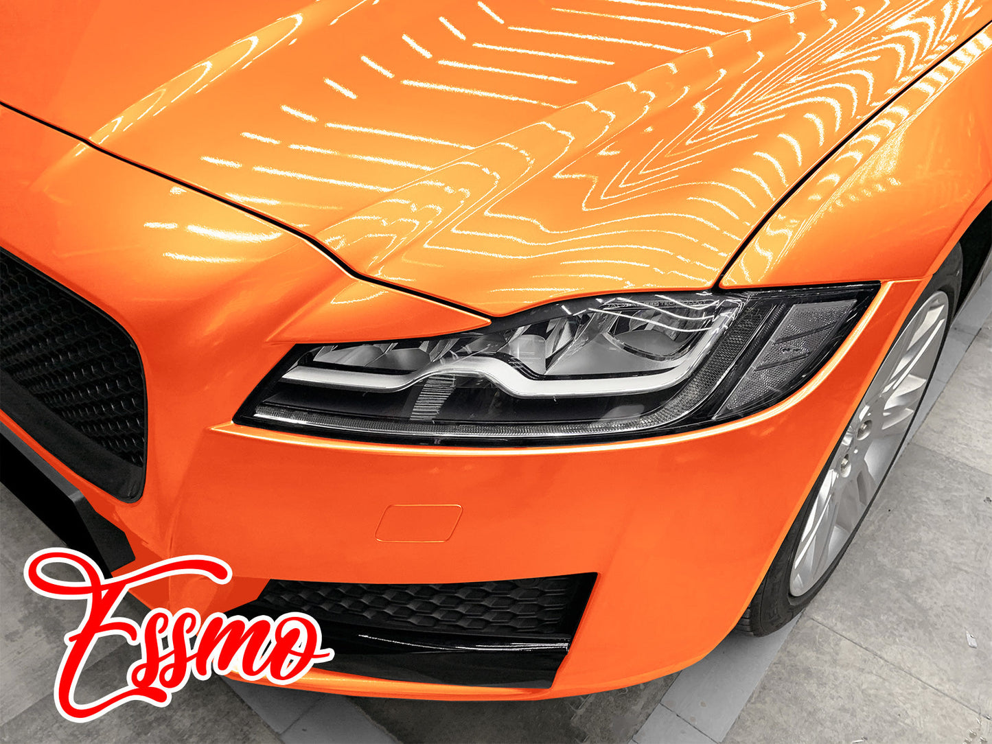 Coral Gloss Gold Orange Vinyl Wrap