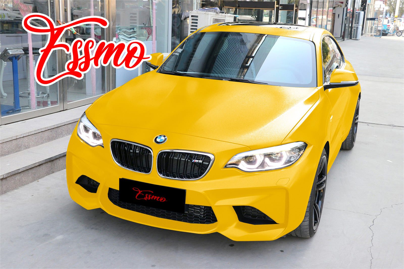 Yellow Matte Metallic Vinyl Car Wrap Film