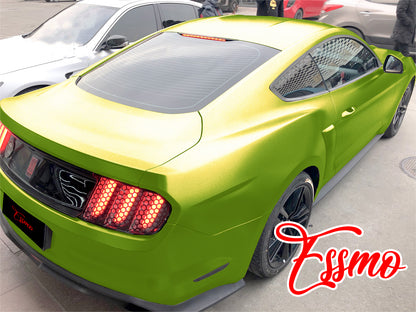 Matte Metallic Satin Pearl Lime Green Vinyl Wrap
