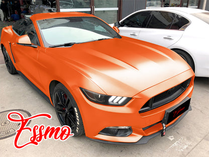 Matte Metallic Satin Pearl Orange Vinyl Wrap