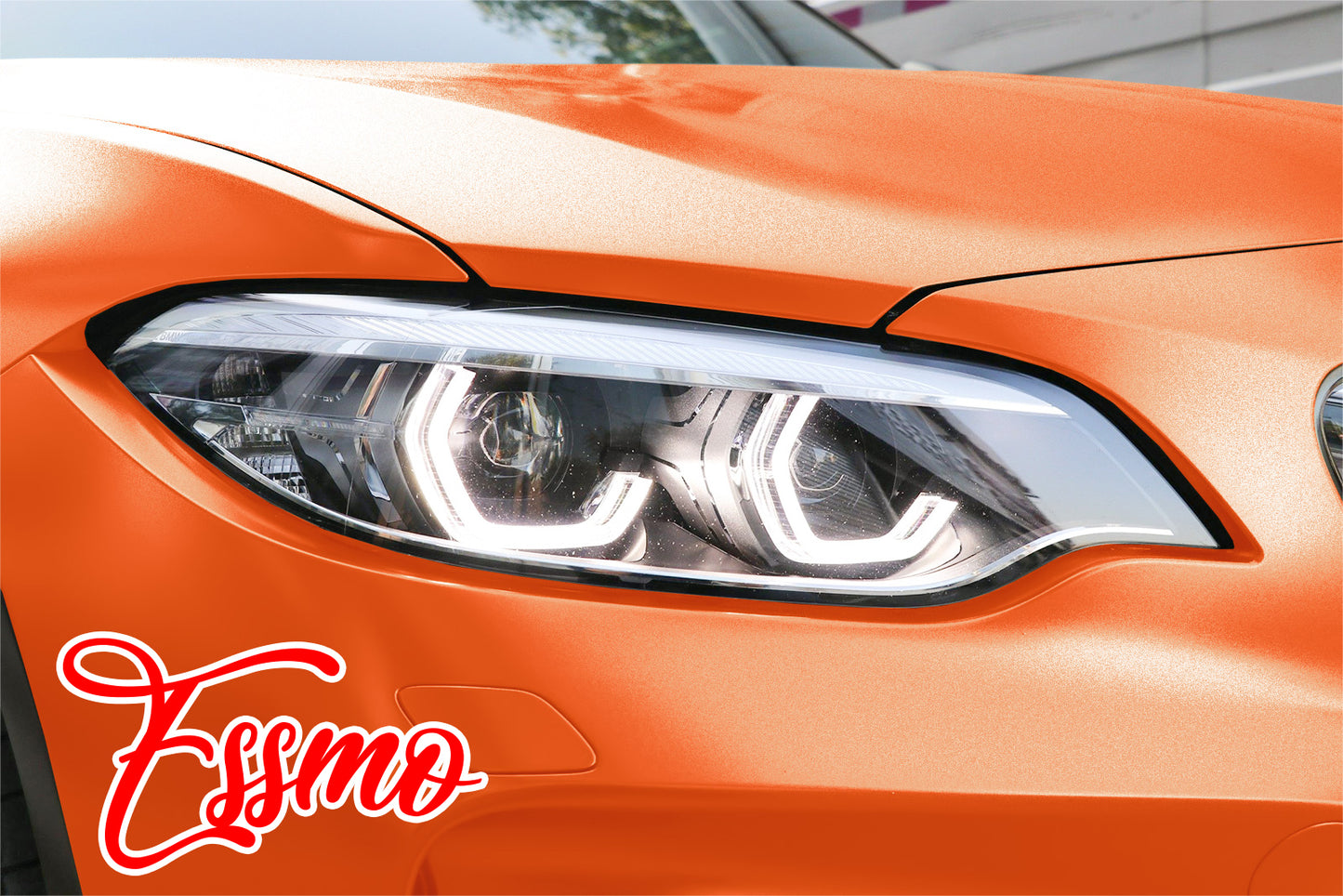 Matte Metallic Satin Pearl Orange Vinyl Wrap