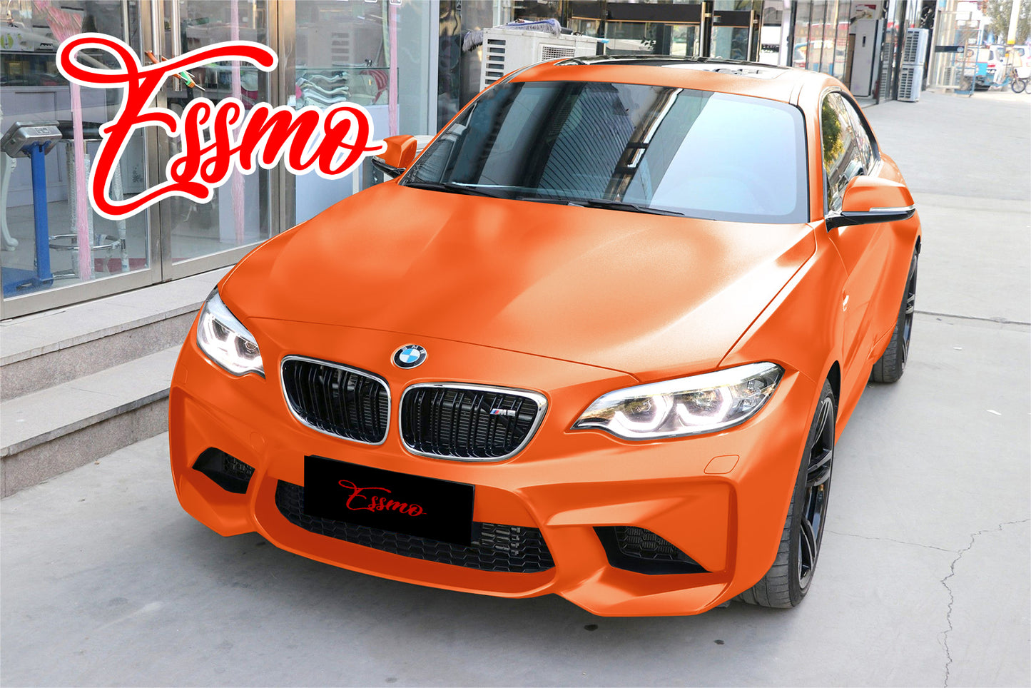 Matte Metallic Satin Pearl Orange Vinyl Wrap