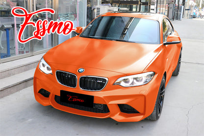 Matte Metallic Satin Pearl Orange Vinyl Wrap