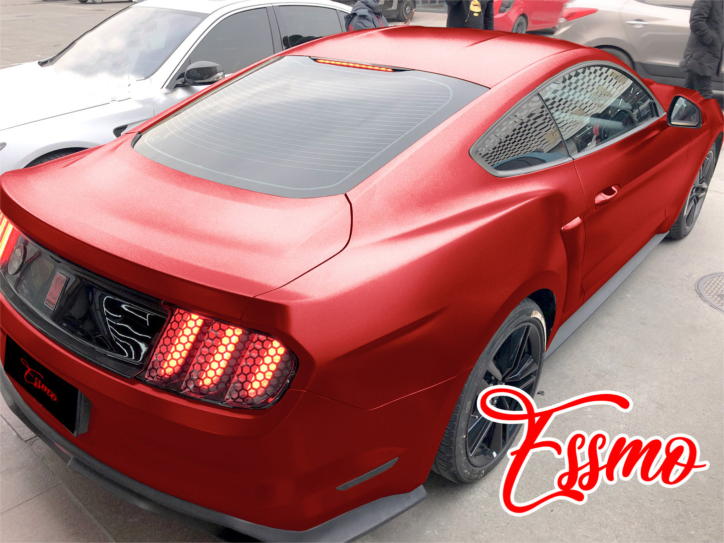 Matte Metallic Satin Pearl Red Vinyl Wrap