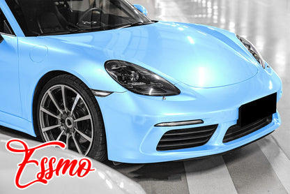 Coral Gloss Ice Blue Vinyl Wrap