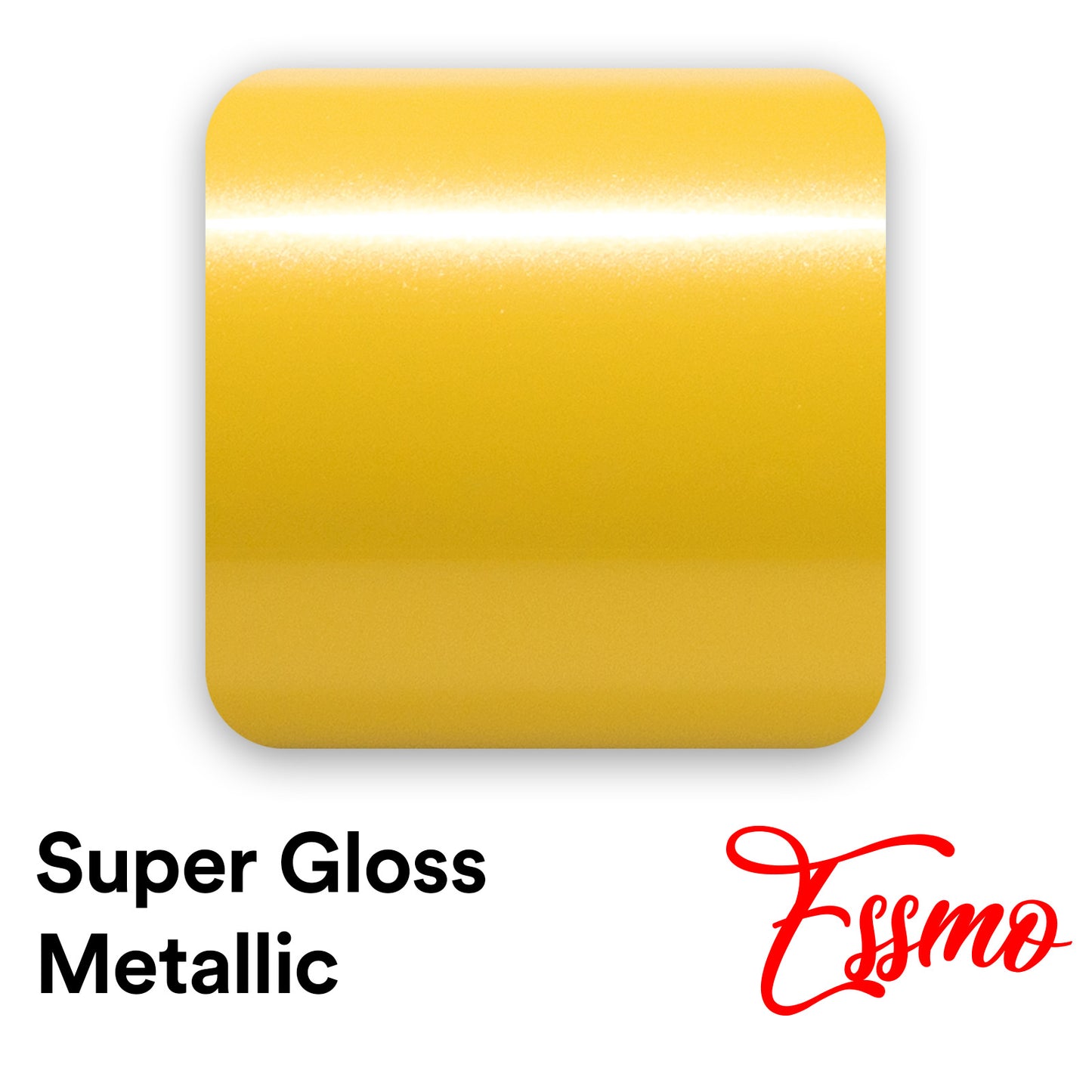 Super Gloss Metallic Cyber Yellow Vinyl Wrap