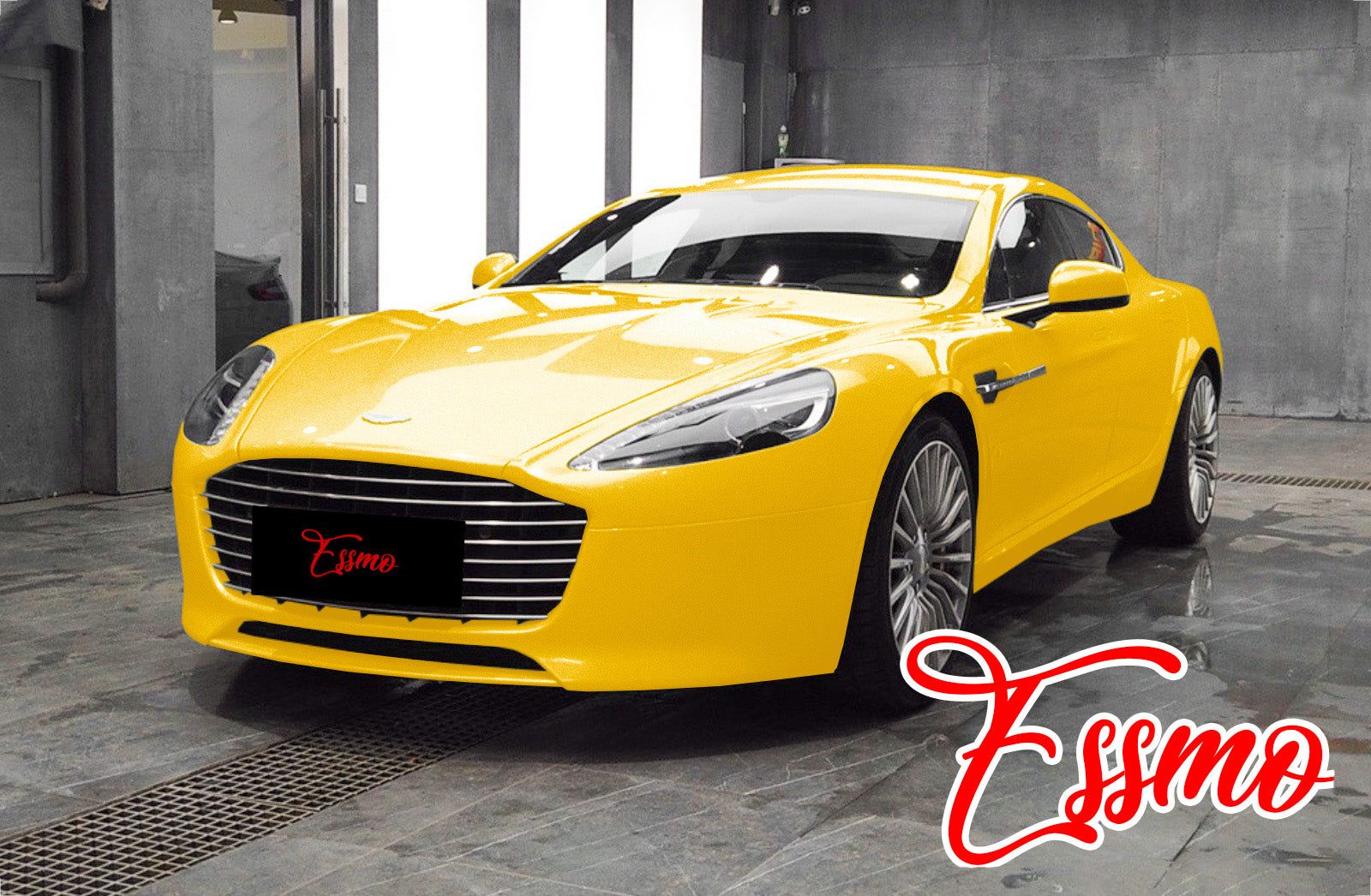 Super Gloss Metallic Cyber Yellow Vinyl Wrap