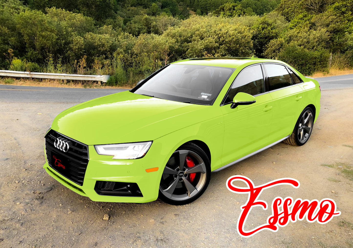 High Gloss Acid Lime Vinyl Wrap