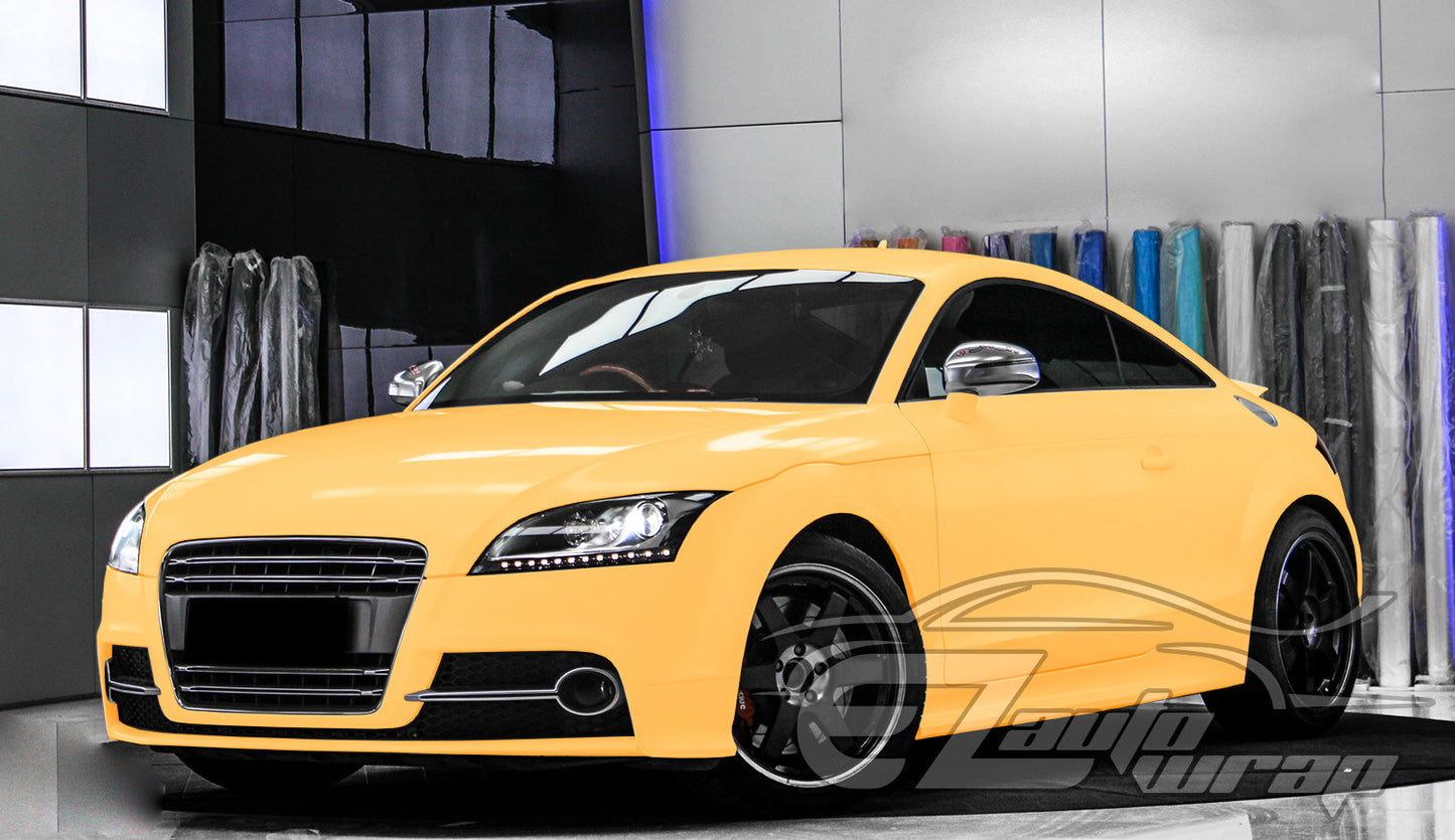 Satin Sunflower Yellow Matte Flat Vinyl Wrap