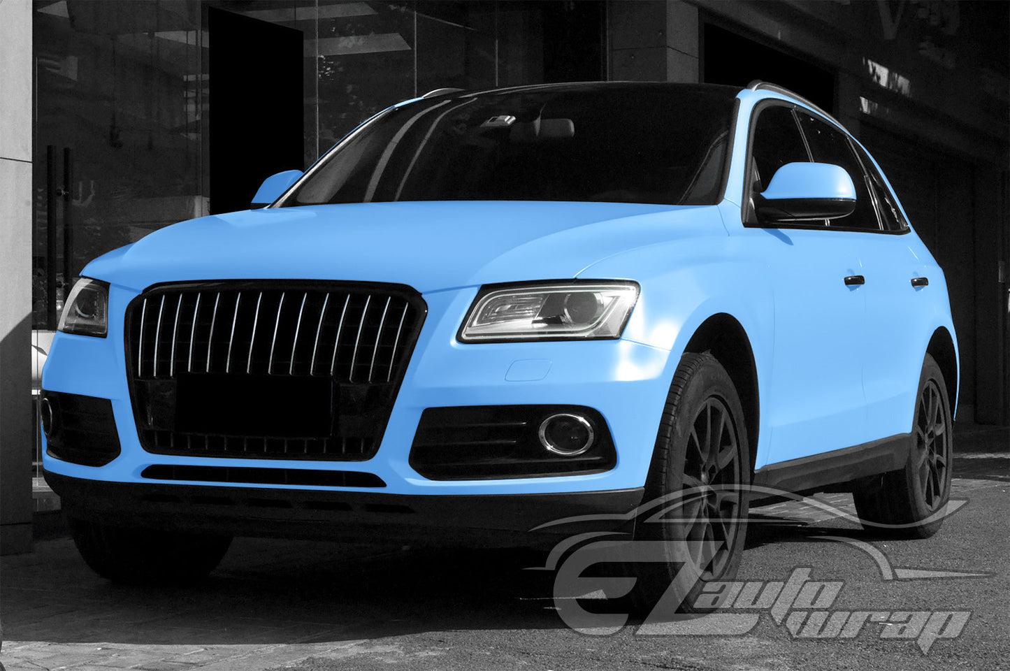 Satin Baby Blue Matte Flat Vinyl Wrap