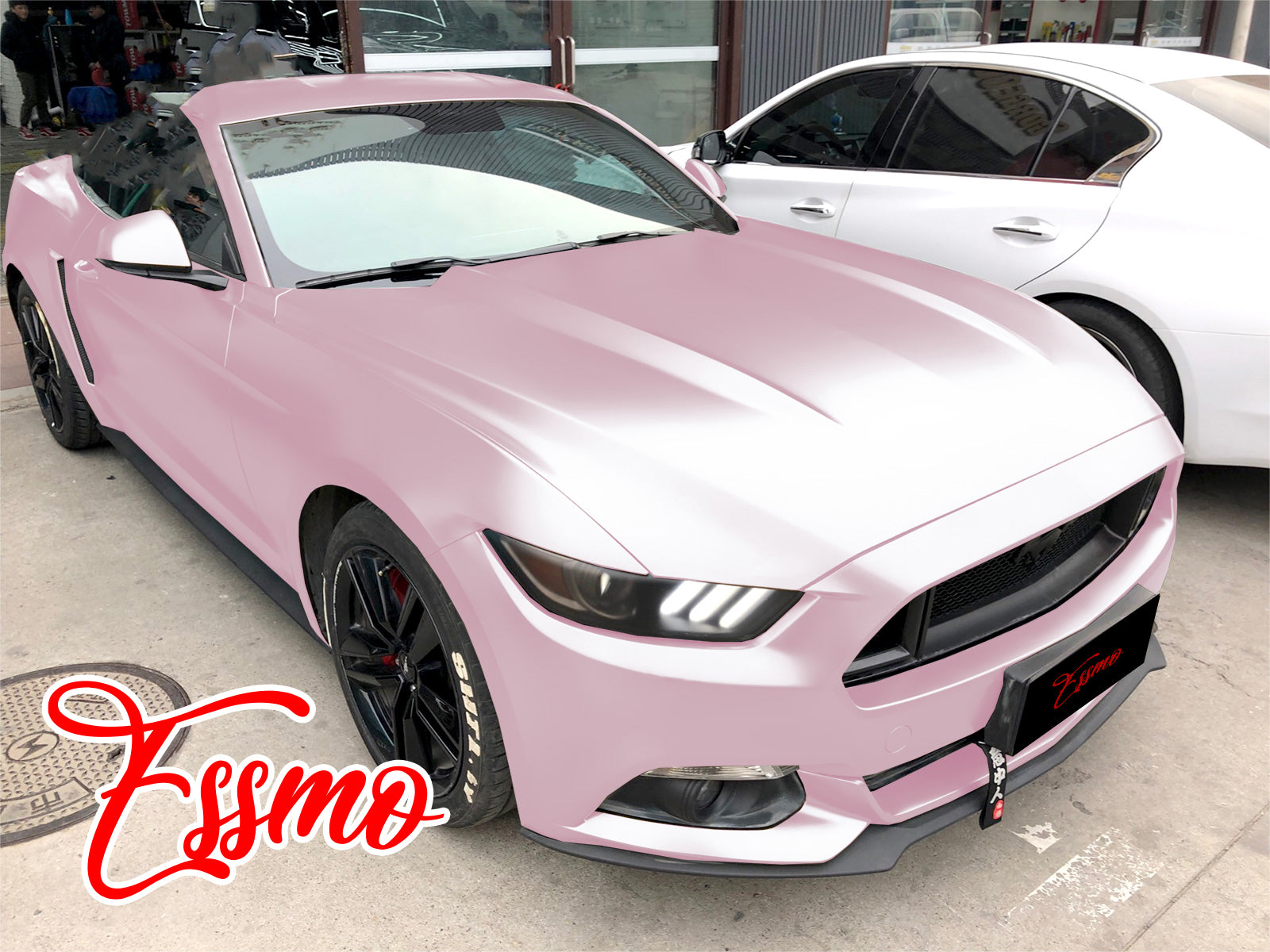 Light Pink Matte Metallic Vinyl Car Wrap