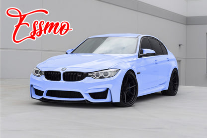 High Gloss Frosted Blue Vinyl Wrap