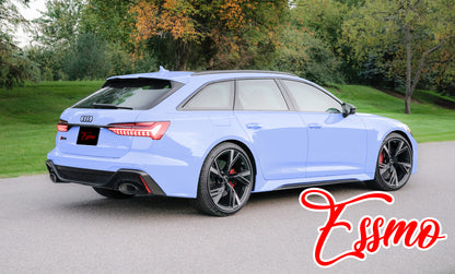 High Gloss Frosted Blue Vinyl Wrap