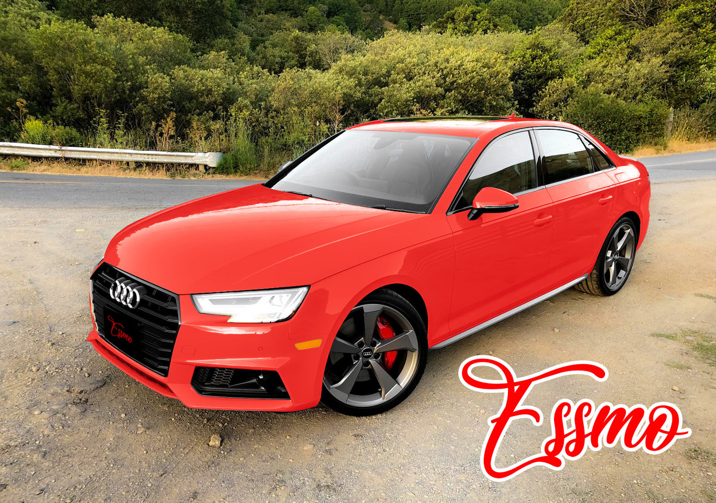 High Gloss Racing Red Vinyl Wrap
