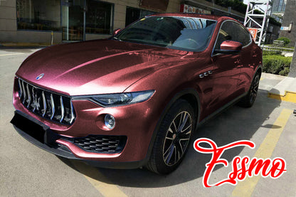 Super Gloss Metallic Burgundy Vinyl Wrap