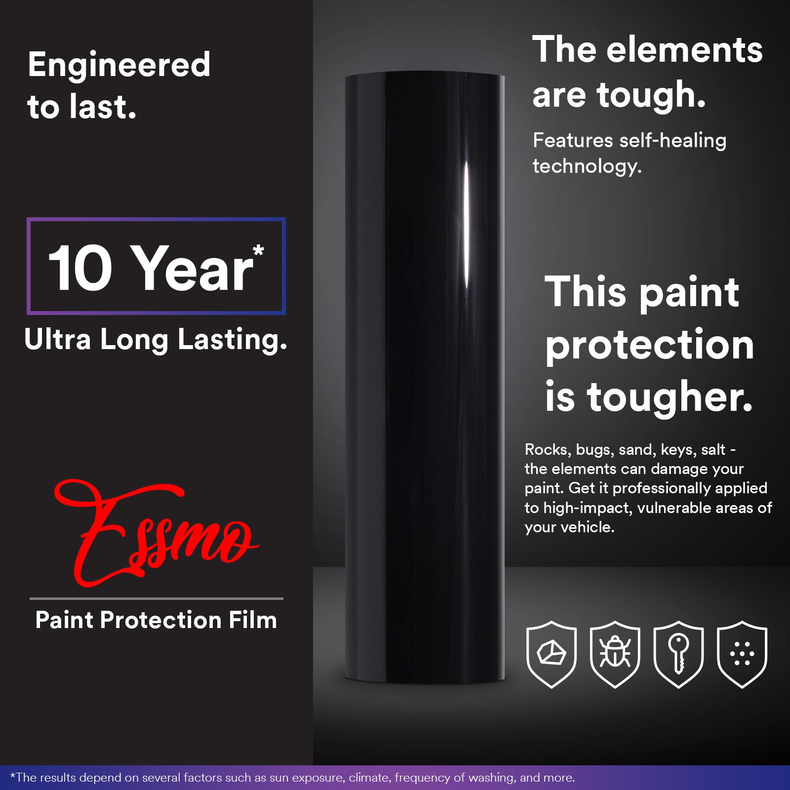 ESSMO Piano Black Paint Protection Film Gloss – Essmovinyl