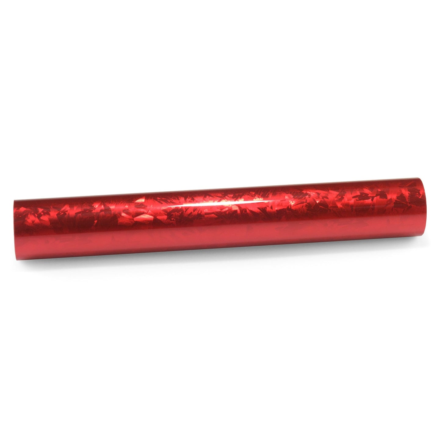 24K Chopped Forged Carbon Fiber Gloss Red Vinyl Wrap