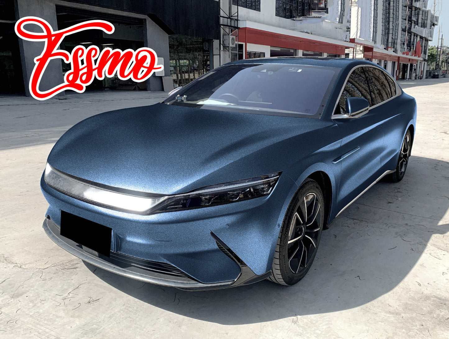 Heavy Metal Diamond Satin Storm Blue Vinyl Wrap