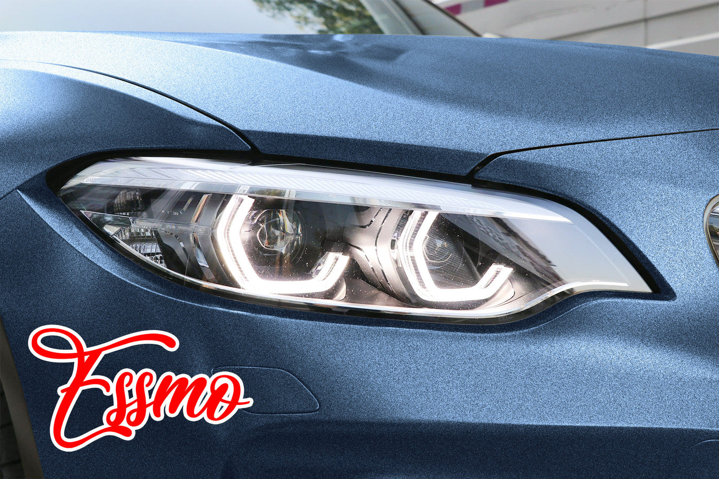 Heavy Metal Diamond Satin Storm Blue Vinyl Wrap