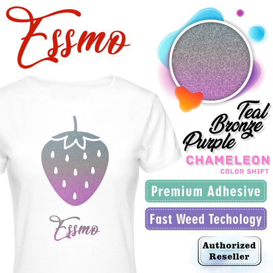 ESSMO™ Purple/Bronze/Teal Chameleon Color Change Heat Transfer Vinyl HTV ADC03