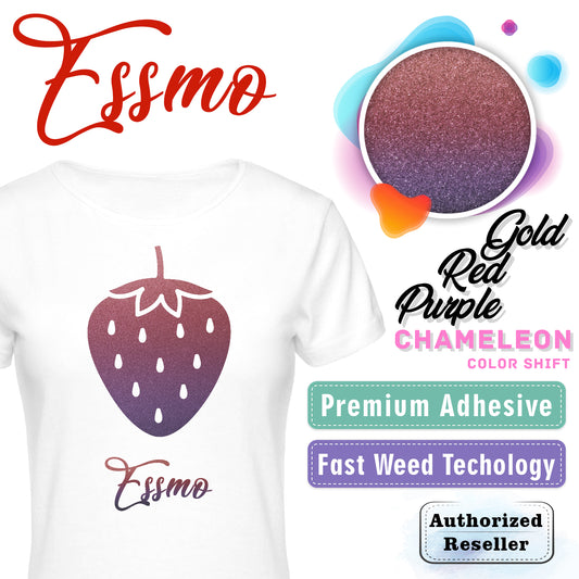 ESSMO™ Purple/Red/Gold Chameleon Color Change Heat Transfer Vinyl HTV ADC05