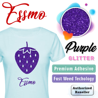 ESSMO™ Purple Glitter Sparkle Heat Transfer Vinyl HTV DG12