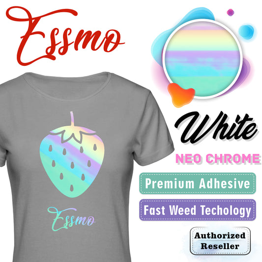 ESSMO™ White Neo Chrome Heat Transfer Vinyl HTV NC05