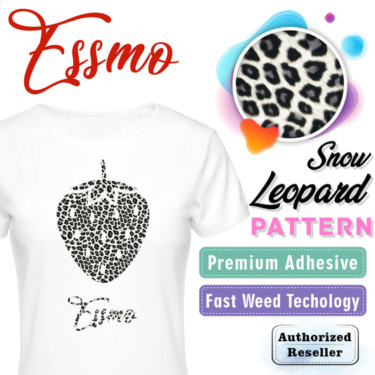 ESSMO™ Snow Leopard Pattern Heat Transfer Vinyl HTV SP25