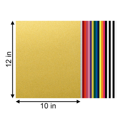 20pcs 16 Colors Matte Heat Transfer Vinyl 12"x10" HTV Bundle