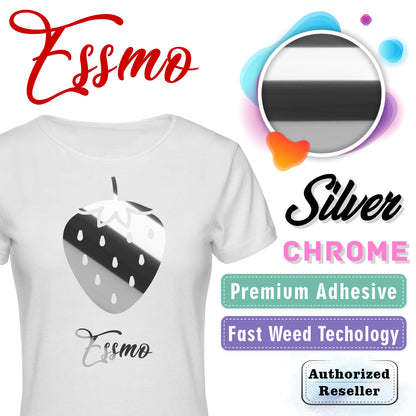 ESSMO™ Silver Chrome Heat Transfer Vinyl HTV DS02
