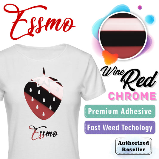 ESSMO™ Wine Red Chrome Heat Transfer Vinyl HTV DS11