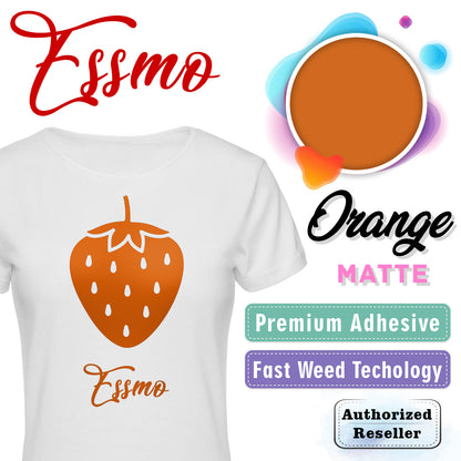 ESSMO™ Orange Matte Solid Heat Transfer Vinyl HTV DP15