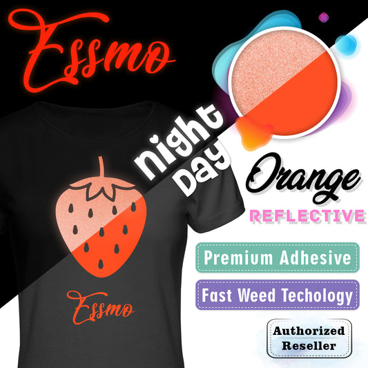 ESSMO™ Orange Reflective Heat Transfer Vinyl HTV RT05