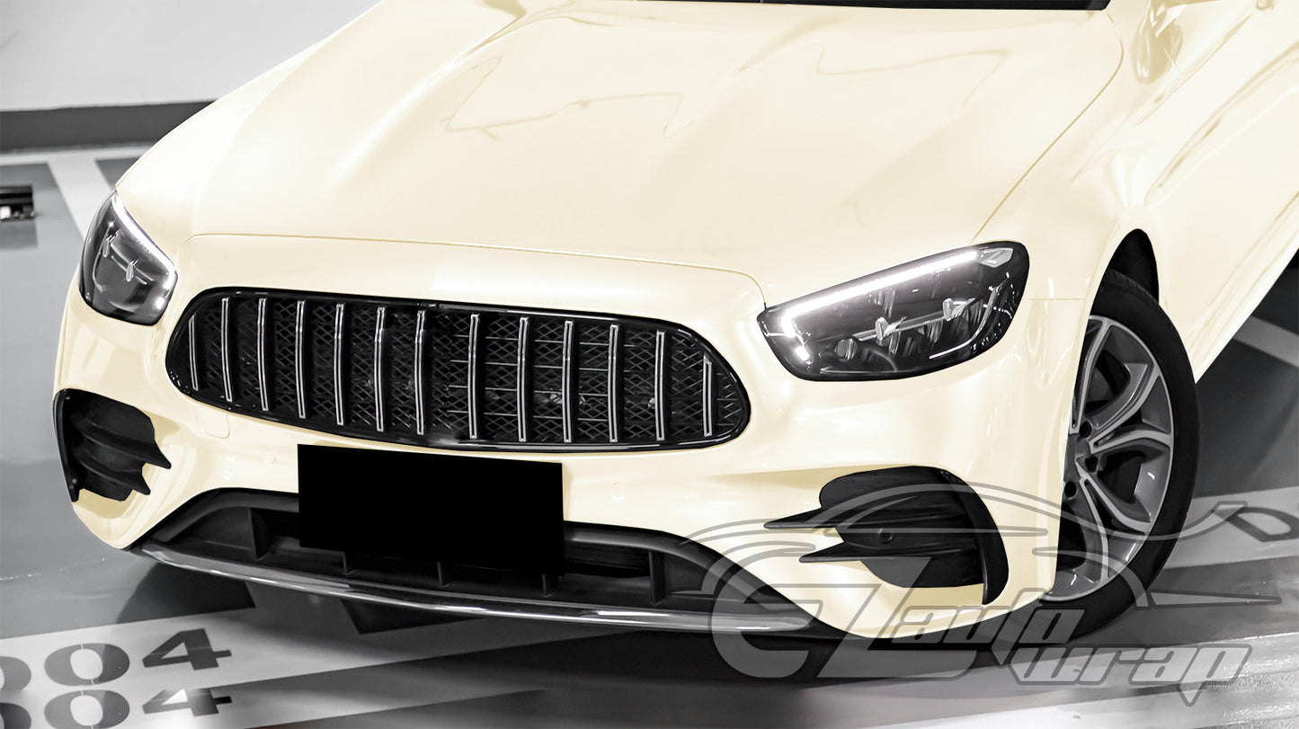 Gloss Pearlescent Cream White Vinyl Wrap
